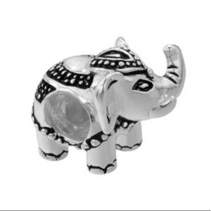 Individuality Bead SterlingSilver TexturedElephant